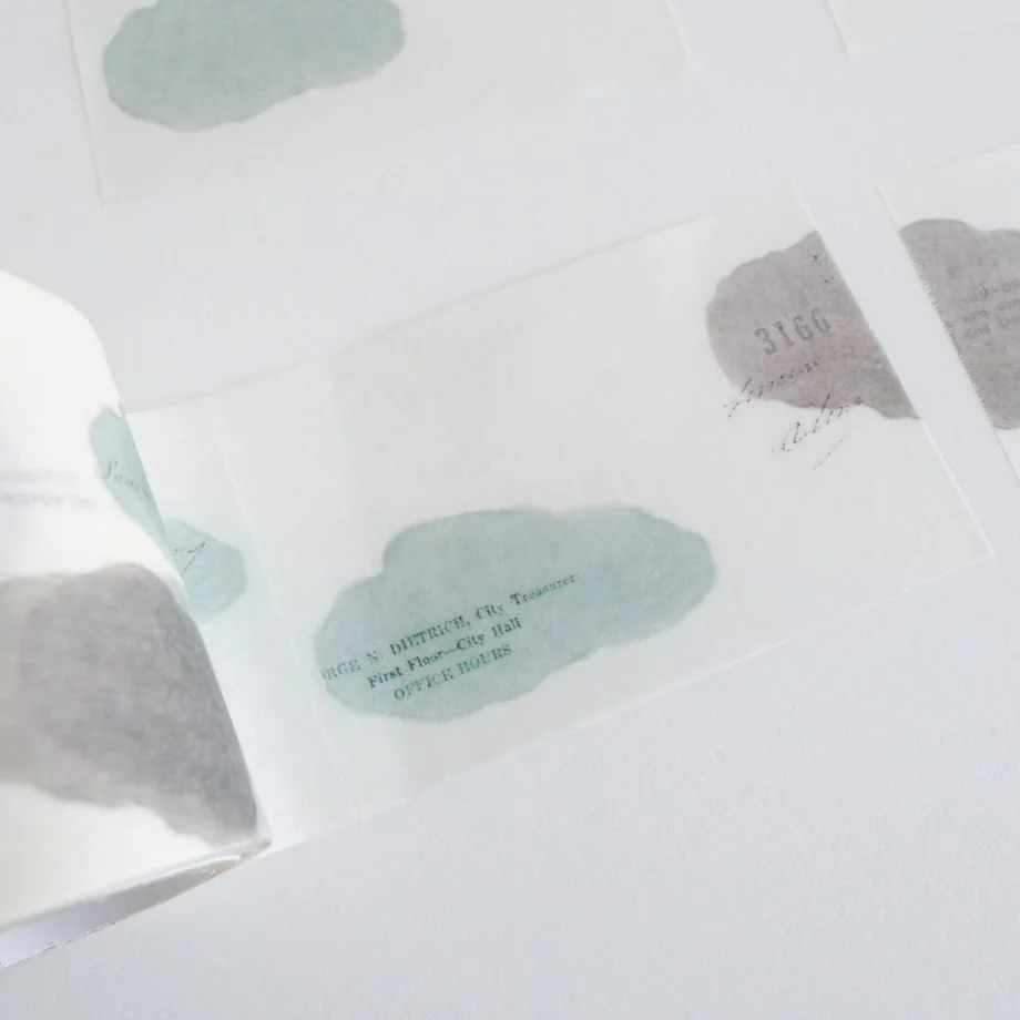 Yohaku / Roll Tracing Paper Sticky Note - Journey to the Sky - Image 2