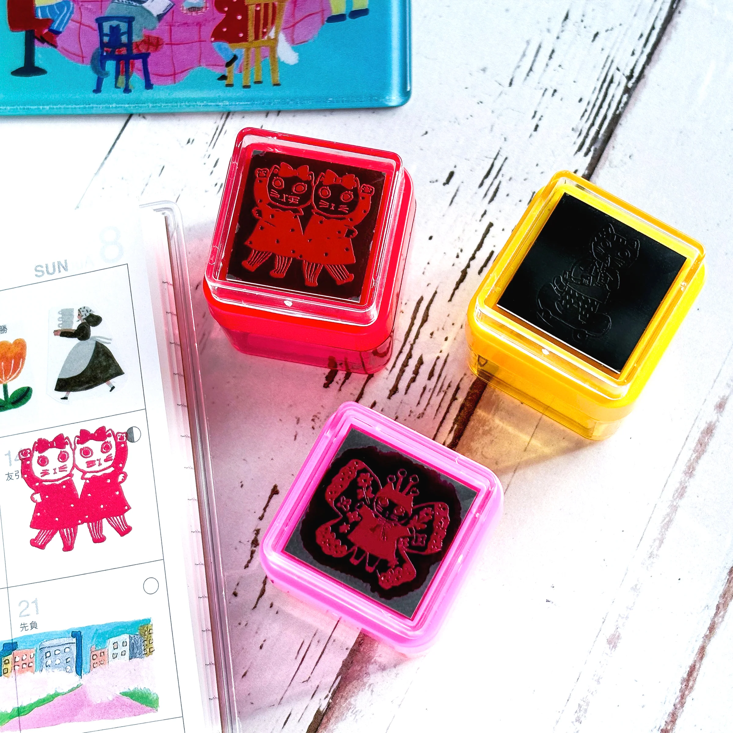 Yumi Kitagishi Rubber Stamp - Happy Friends - Image 6