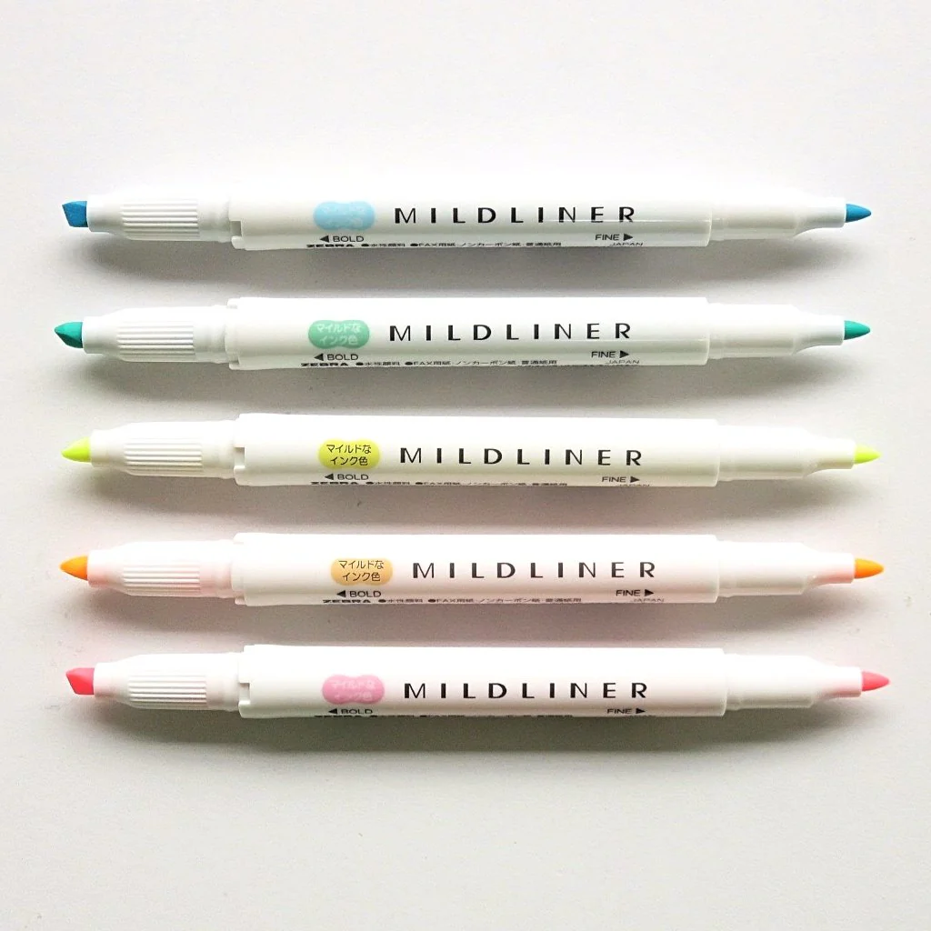 Zebra / Mildliner Highlighters - Neon (5 Colors) - Image 5