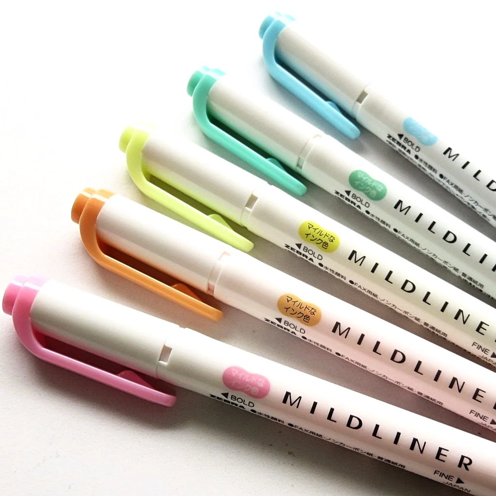 Zebra / Mildliner Highlighters - Neon (5 Colors) - Image 6