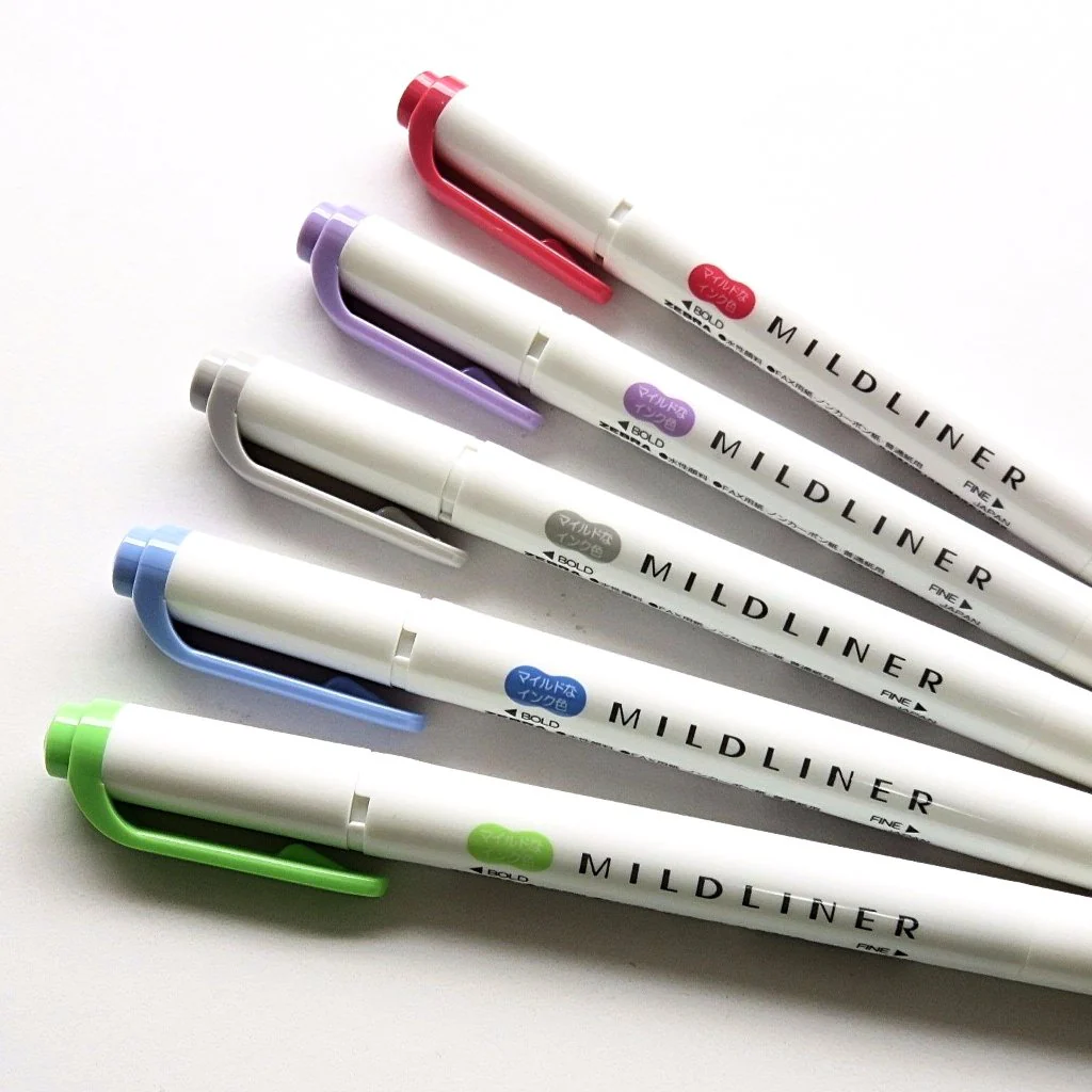 Zebra / Mildliner Highlighters - Shibu (5 Colors) - Image 6