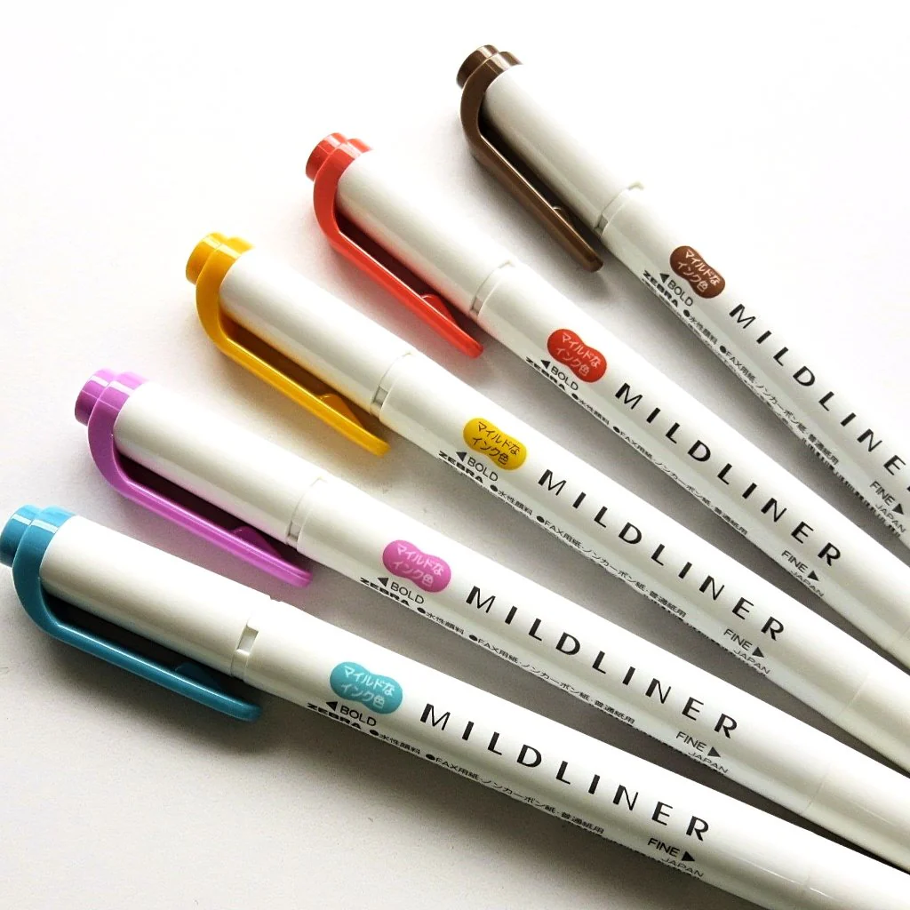 Zebra / Mildliner Highlighters - Nagomi (5 Colors) - Image 6